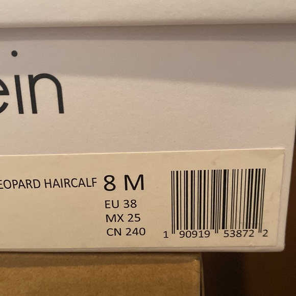 Calvin Klein leopard print platform heels size 8 new in box - Picture 9 of 9